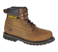 Cat Footwear Holton Steel Toe S3 HRO SRC, Botas de Trabajo Hombre, Dark Brown, 44 EU