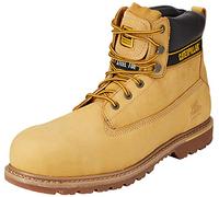 Cat Footwear Holton Steel Toe S3 HRO SRC, Botas de Trabajo Hombre, Honey, 43 EU