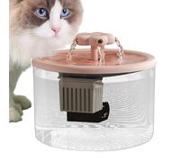 Cat Fountain Wireless - 15x15 cm Feeledy 1.2L Beber Bien Sensor de Movimiento Tranquilo | Impermeable y Potencia del Agua para el Agua Potable Limpia en el Interior para Gatos y pequeñas Mascotas