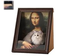 Cat Frame Nest Famous Oil Painting, Art 4D Oil Painting Cat Scratcher Bed, DIY Vintage Art Picture Frame with Scratcher, for All Seasons Pet House