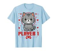 Cat Gamer Couple Cat Retro Pixel Arcade Camiseta
