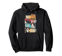Cat Gamer Gaming Eat Sleep Play Repeat para niños Sudadera con Capucha