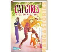 CAT GIRLS Band 1 - Nice to miez you: NICE TO MIEZ YOU Manga-Stories - Spannende Kinder-Romane mit Manga-Illustrationen | Katzen Mädchen Manga Fantasy Reihen Serien und Schule