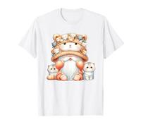 Cat Gnome Cute Kawaii Kitties For Cat People Who Love Cats Camiseta
