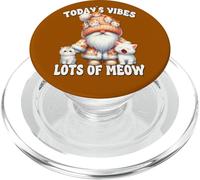 Cat Gnome Graphic And Cute Kitten Funny Saying For Cat Lover PopSockets PopGrip para MagSafe