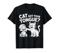 Cat Got Your Lengua Idiom Niños y Maestros Modismos Camiseta
