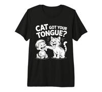 Cat Got Your Lengua Idiom Niños y Maestros Modismos Camiseta Premium