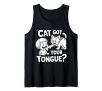 Cat Got Your Lengua Idiom Niños y Maestros Modismos Camiseta sin Mangas