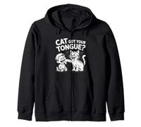 Cat Got Your Lengua Idiom Niños y Maestros Modismos Sudadera con Capucha