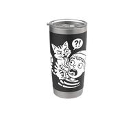 Cat Got Your Lengua Idiom Niños y Maestros Modismos Vaso térmico de acero inoxidable de doble pared