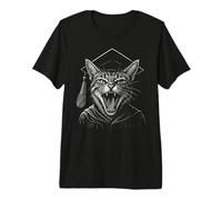 Cat Graduation Gown Funny Cat Class of Camiseta Premium