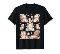 Cat Grandpa Gnomes With Cute Hearts For Cat Mom And Dad Camiseta