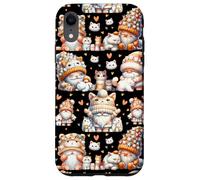 Cat Grandpa Gnomes With Cute Hearts For Cat Mom And Dad Carcasa para iPhone XR