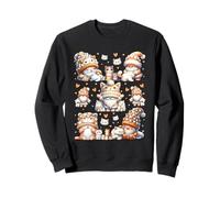 Cat Grandpa Gnomes With Cute Hearts For Cat Mom And Dad Sudadera