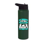 Cat Grandpa to the Rescue Where e's the Treat Jar Cat Grandpa Stainless Steel Insulated Water Bottle