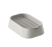 Cat Grass - Compact Planter Tray, Non Slip Growing, Indoor Home Kit, Sprouting Vessel Container, Pet Supplies, Outdoor Countertop Kitten Family Friends Garden Greenhouse 1 Pack Green White