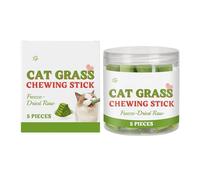 Cat Grass Kit, Chewing Sticks, Organic Hairball Relief Treat Calming Snack, Natural Training Aid with Herbals Dentals Care Kitten Chew Toy for Home Travel Use, 1,89 x 3,86 pulgadas