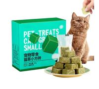 Cat Grass Snack Natural - 60g Pet Freeze Dried Teething Cat Chew Grass Snack, Cat Grass Teething Snack, Indoor Cat Hair Removal Aid Edible Cat Toys Catnip for Dining Room, Living Room