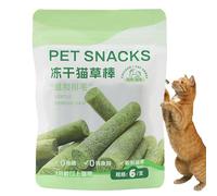 Cat Grass Stathing Stick - 6pcs Cats De Hierba De Gato Natural | Graass Sticks Barra Molar | Los Gatos Mastican Estteco Adecuado Para Gatos Interiores, Salud , Dentistas Reilief, Tiempo De Juego