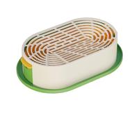 Cat Grass Tray - 7.48 Inch Hydroponics Planting Container | ABS Cat Grass Growing Box, Pet Feeding Snack Station for Kitten, Home Cage and Indoor Desktop Garden