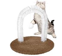 Cat Groomer, Self Grooming Massager, 13.78x9.84x12.99 Inches Interactive Ball and Soft Bristles, Shedding Brush for Kitten Face, Head, Back Massage, Pet Accessories