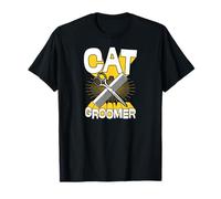 Cat Groomer - Tijeras de peine divertidas de estilo retro vintage Camiseta