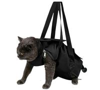 Cat Grooming Bag, Waterproof Nylon Adjustable Anti-Scratch Cat Bag for Nail Trimming, Bathing, Teeth Cleaning, and Clipping, Pet Grooming Accessory for Small, Medium, and Large Cats at Home