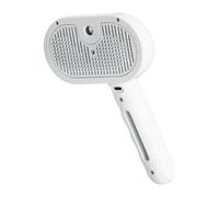 Cat Grooming Brush, Steaming Pet Depilatory Comb, Hair Remover with Steam, Recargable Defur, Type C Charging Brush for gatos and Dogs, Interior, Presente, 11,5 x 7 x 20 cm