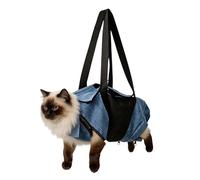 Cat Grooming Carrier, Breathable Adjustable Pet Backpack, Soft Mesh Cat Travel Bag, Comfortable Portable Cats Carrier | Easy Grooming and Transport for Cats Kittens Small Medium Pets Home Outdoor