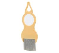 Cat Grooming Comb, Desheddinig Brush, Metal Teeth Grooming Tool with Magnifier, Easy Knot and Hair Removal for Cats, Pet Care Accessory for ComfortableFur Maintenance