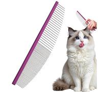Cat Grooming Comb, Pet Hair Brush Tool 6.5x1.46x0.2 Inches, Adorable Bear Shape Cleaning, Gentle Detangling Brush for Indoor Kitten Puppy, Bath Detailing, Home Maintenance