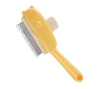 Cat Grooming Comb, Shedding Bear Shape, 8.27x2.95x0.98 Inches Remove Loose and Reduce, Soft Cleaning Brush for Kitten and Puppy Grooming, Indoor Home Bath, Pet Salon Maintenance Tool
