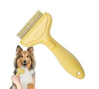 Cat Grooming Comb - Stainless Steel Teeth, Pet Hair Massage Tool | Long Coat Cat Hair Remover Brush With Durable Design Perfect For Puppy Kitten Thick Bathroom Living Room Shelter