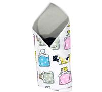 Cat Grooming Wrap, Adjustable Self-Adherent Blanket with Anti-Scratch Design, Polyester, Pet Control Mat for Nail Clipping Bathing Vet Visits Travel Restraint and Hair Trimming, 50x50x0.5cm