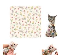 Cat Grooming Wrap, Cat Wrap For Cutting Nails, Self-Adherent Restraint Wrap, Calming Wrap For Medicine, Anti-Scratch, Anti-Bite, Anti-Escape, Multifunctional Pet Tool (B, 35 * 35cm)