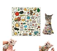 Cat Grooming Wrap, Cat Wrap For Cutting Nails, Self-Adherent Restraint Wrap, Calming Wrap For Medicine, Anti-Scratch, Anti-Bite, Anti-Escape, Multifunctional Pet Tool (A, 35 * 35cm)