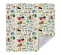 Cat Grooming Wrap, Self Adhesive Cat Restraint Wrap, Calming Bag for Small Medium Large Breeds Cute Holder for Ear Cleaning Coat Care Feeding Nail Trimming, 31.5x31.5 Inches