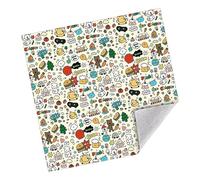 Cat Grooming Wrap, Self Adhesive Cat Restraint Wrap, Calming Bag for Small Medium Large Breeds Cute Holder for Ear Cleaning Coat Care Feeding Nail Trimming, 31.5x31.5 Inches