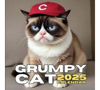 Cat Grumpy Calendar 2025: 12 Months of Grumpy Cat from Jan 2025 to Dec 2025, Square 8.5 x 8.5 Inches Gift For Organizing & Planning