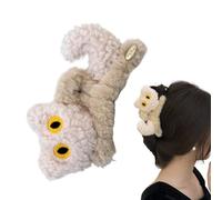 Cat Hair Clip - Cute Cat Hair Claw Clips for Thick Thin | Non-Slip Plush Texture with High-Tension Spring & Furry Cartoon Design for Daily Styling, Parties and