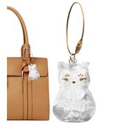 Cat Hair Keychains, Cats Hair Storage Box Pendants, 1.57x3.15 Inches Animal Memorial Souvenir, Personal Accessory for Women Boys Girls Youth Teens, Color Transparent and Easy to Install