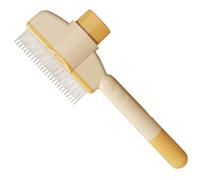 Cat Hair Knot Comb, Pet Hair Removal Brush, Steel Needle Pet Comb, Flea Cleaning Dog Comb, Loose Hair Removal Comb, Button Function Pet Comb, Pet Knot Detangler For Flea Cleaning, 20x8cm