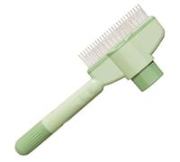 Cat Hair Knot Comb, Pet Hair Removal Brush, Steel Needle Pet Comb, Flea Cleaning Dog Comb, Loose Hair Removal Comb, Button Function Pet Comb, Pet Knot Detangler For Flea Cleaning, 20x8cm