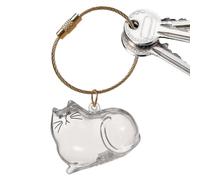 Cat Hair Storage Bottle, Clear Portable Small Storage Bin, Pet Supplies for Keepsake, Burial, Travel, Car, Home, Outdoor, Sympathy Gift for Friends, Family, Memory Holder for Cat Owners and Lovers