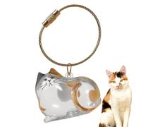 Cat Hair Storage Bottle | Hair Storage Bottle Keychain with Pet Grooming Comb- Clear Portable Small -Age Bin | Pet Supplies For Keep Burial Travel Car Home Outdoor Sympathy Friends Family
