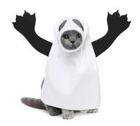 Cat Halloween Costume, Halloween Ghost Outfit, Adjustable Dog Costume, Pet Halloween Costume, Adjustable Ghost Dog Halloween Costume Cute Cat Halloween Costume for Parties and Events