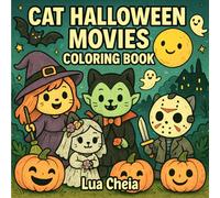 Cat Halloween Movies: Coloring Book
