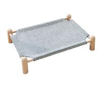 Cat Hammock Bed - 18x18 Inch Bite-Resistant Moisture-Resistant Furniture, Indoor Outdoor Cat Sleep Bed, Stable Pet Cot | Elevated Puppy Kitten Animals Frame For Living Room Bedroom Balcony Yard