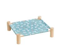 Cat Hammock Bed - Removable Sleeping Cot Elevated Cats Cot, Breathable Raised Pet Lounger Bed, Portable Cat Hammock Stand for Indoor Outdoor Use, Home Living Room Apartment Dorm Patio Balcony Porch