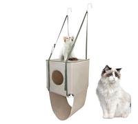 Cat Hammock - Cat Window Hammock Bed | Window Hanging Cat Bed | Door Mounted Cat Furniture | Double Layer Adjustable Breathable Pet Furniture for Pet Playing Climbing Sleeping Kitten Lounging Home